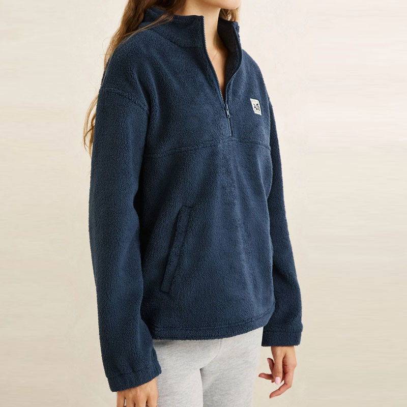 Sudadera Rhythm: Bayside 1/4 Zip Fleece (Dark Blue)