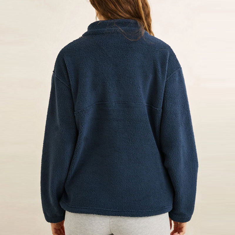 Sudadera Rhythm: Bayside 1/4 Zip Fleece (Dark Blue)