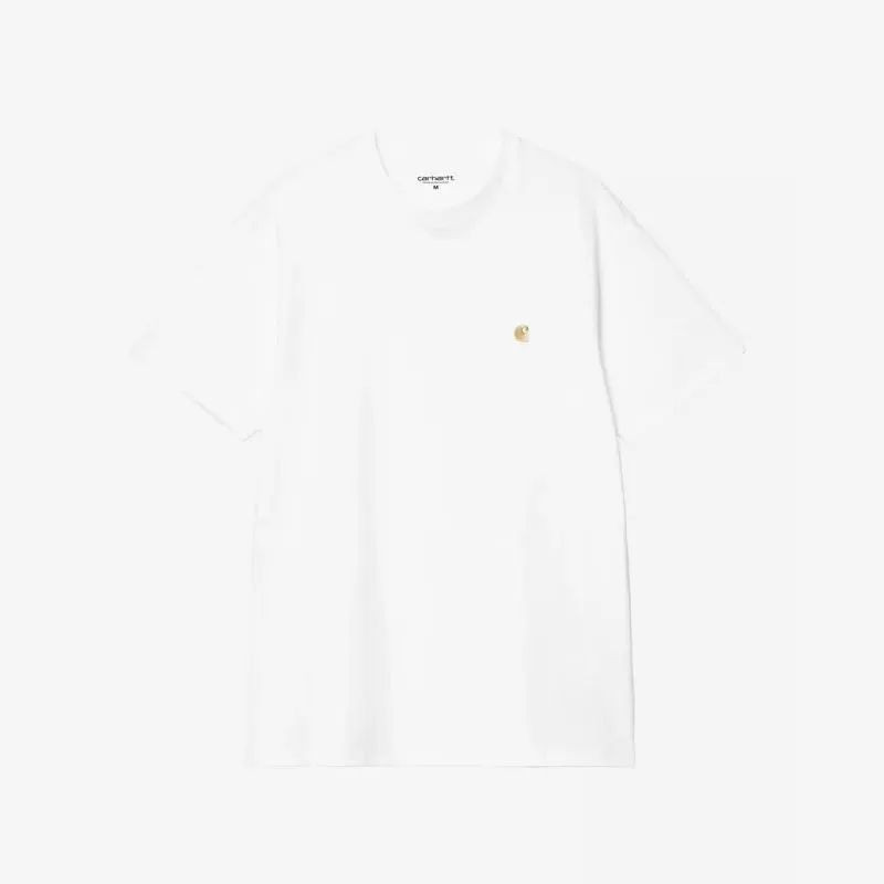 Camiseta Carhartt WIP: SS Chase T-Shirt (White Gold)