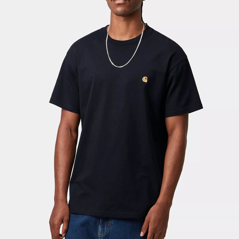 Camiseta Carhartt WIP: SS Chase T-Shirt (Dark Navy Gold)