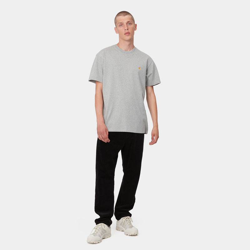 Camiseta Carhartt WIP: SS Chase T-Shirt (Grey Heather Gold)