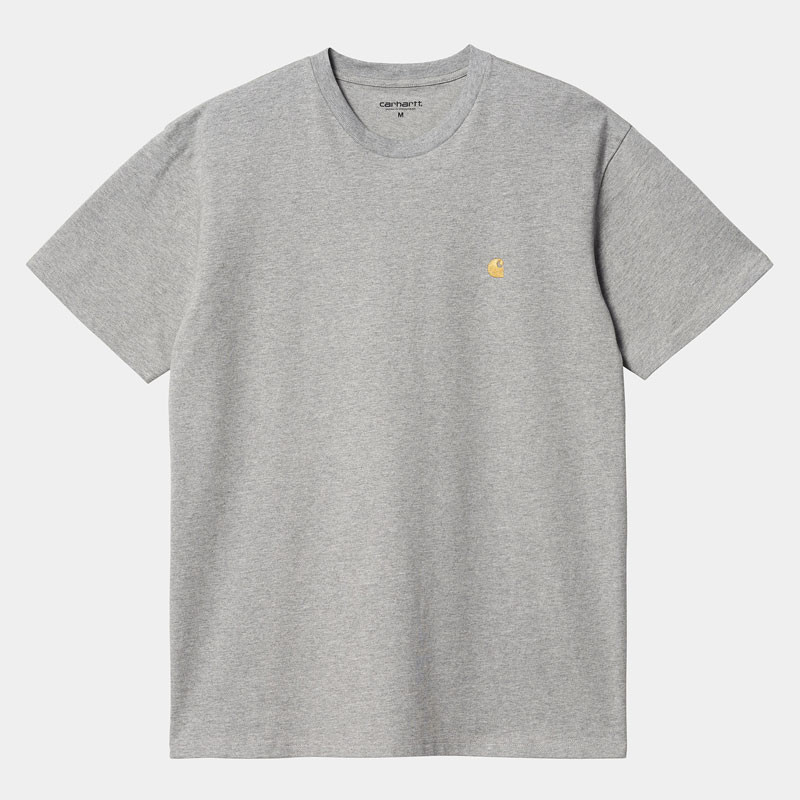 Camiseta Carhartt WIP: SS Chase T-Shirt (Grey Heather Gold)