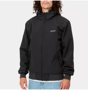 Chaqueta Carhartt WIP: Hooded Sail Jacket (Black White)