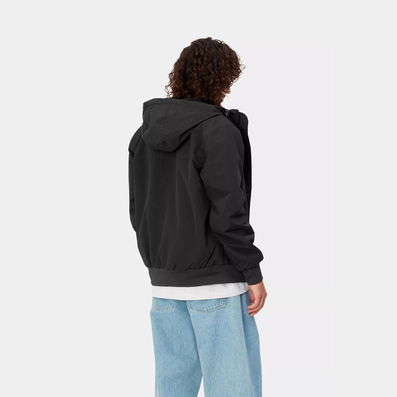 Chaqueta Carhartt WIP: Hooded Sail Jacket (Black White)