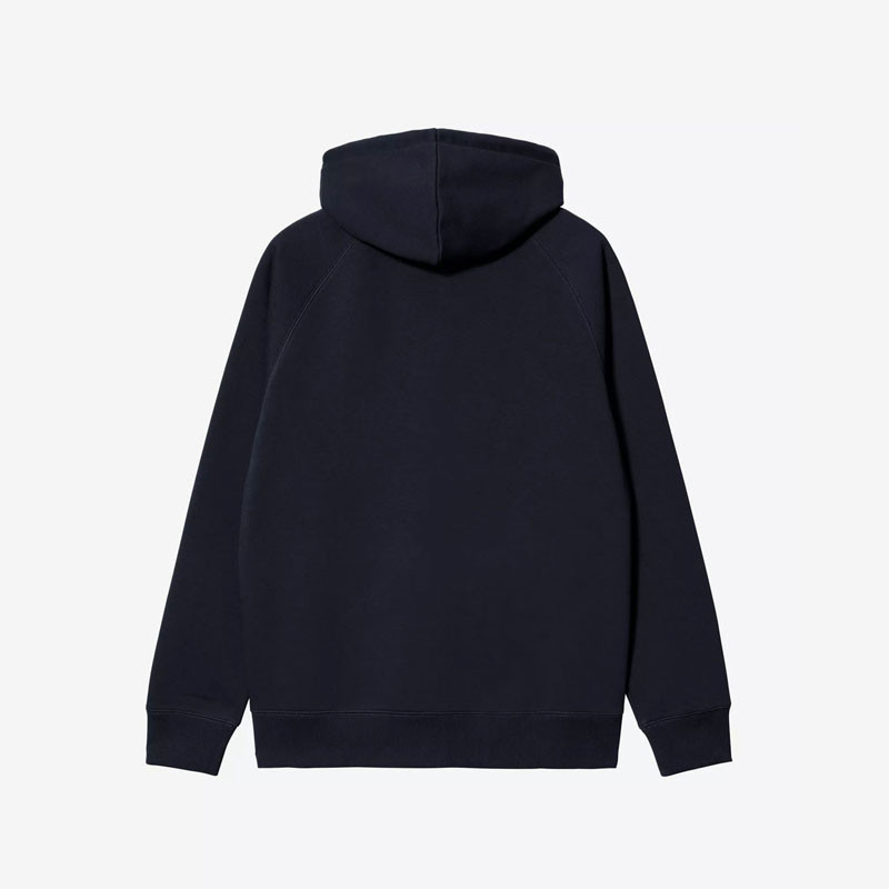 Sudadera Carhartt WIP: Hooded Chase Jacket (Dark Navy Gold)