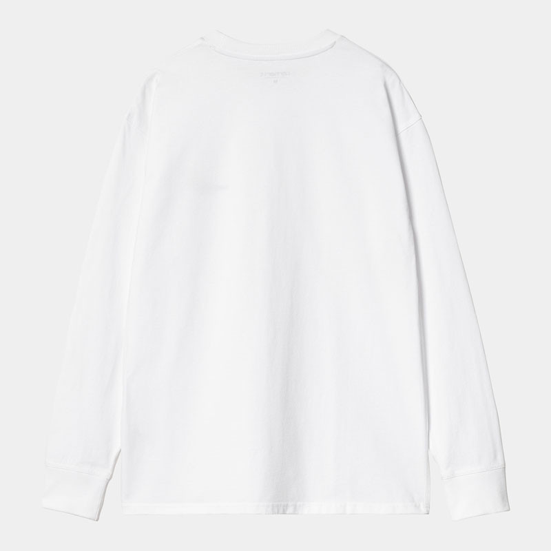 Camiseta Carhartt WIP: LS American Script T-Shirt (White)