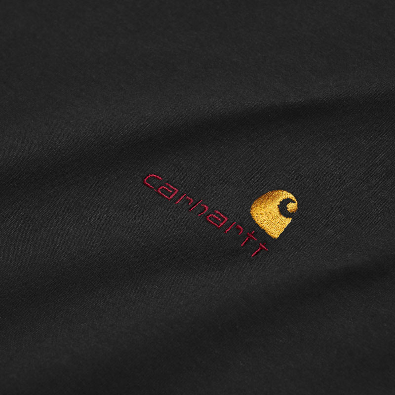 Camiseta Carhartt WIP: LS American Script T-Shirt (Black)
