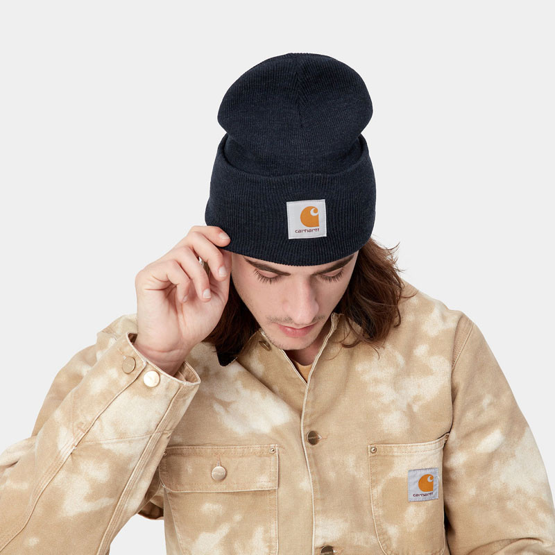Gorro Carhartt WIP: Acrylic Watch Hat (Dark Navy Heather)