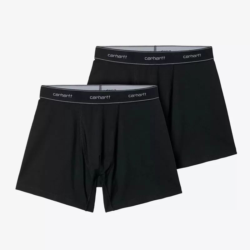 Boxer Carhartt WIP: Cotton Trunks (Black + Black)
