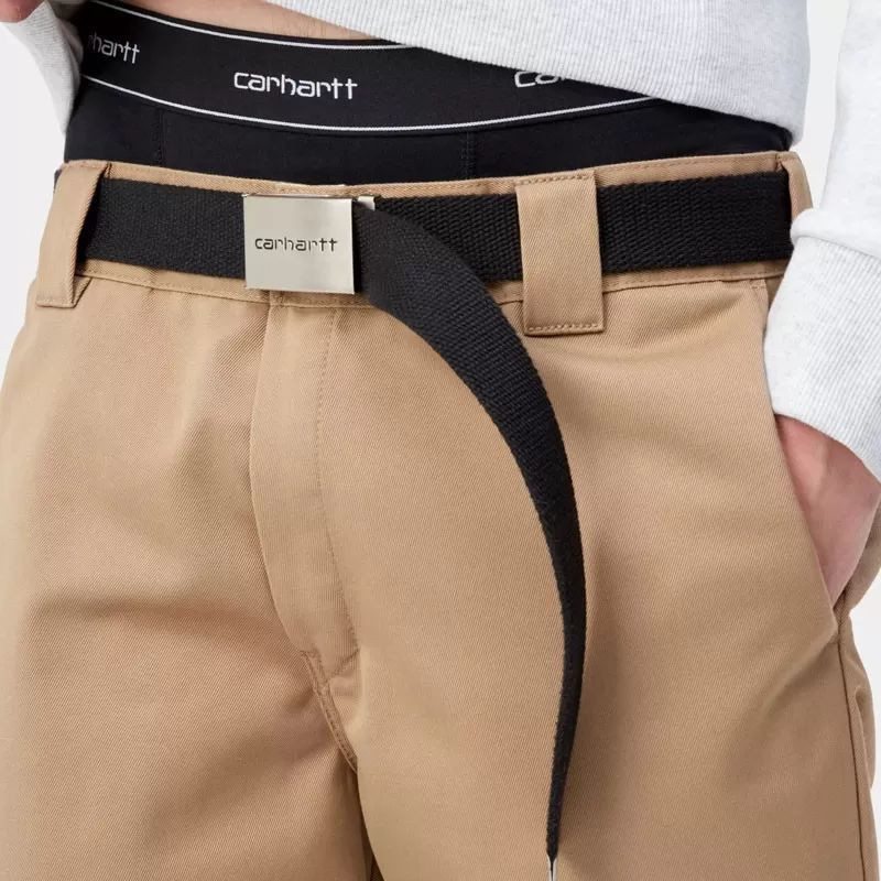 Boxer Carhartt WIP: Cotton Trunks (Black + Black)