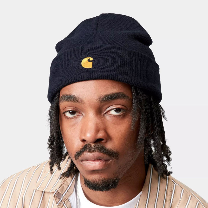 Gorro Carhartt WIP: Chase Beanie (Dark Navy Gold)