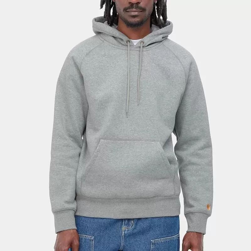 Sudadera Carhartt WIP: Hooded Chase Sweat (Grey Heather Gold)