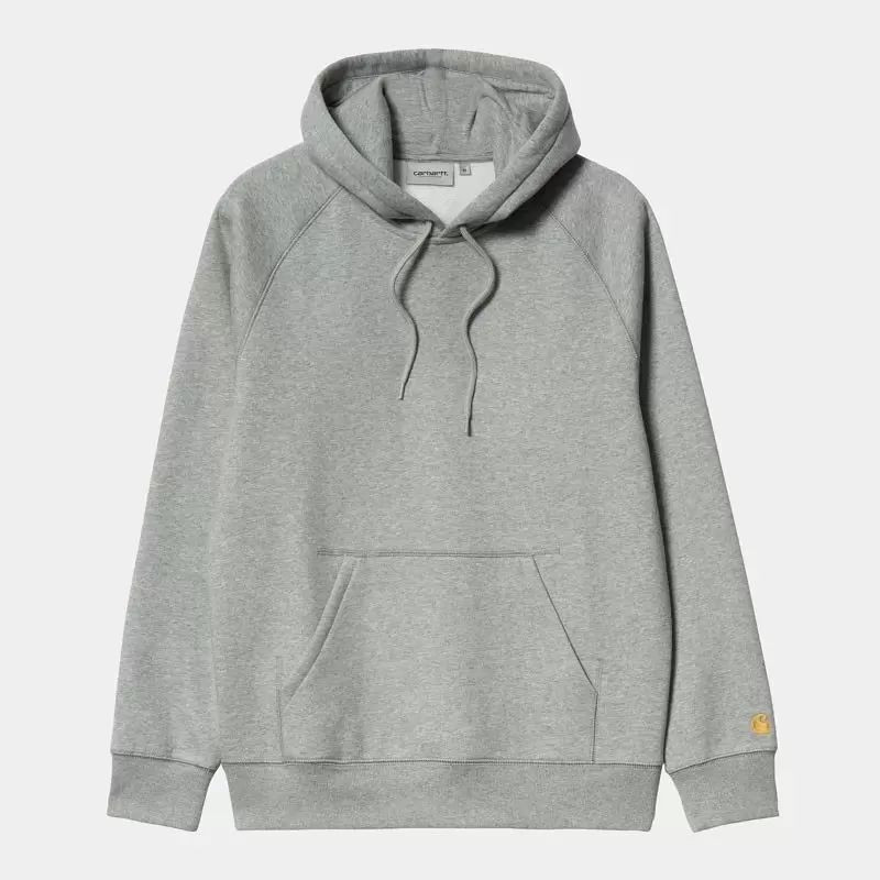 Sudadera Carhartt WIP: Hooded Chase Sweat (Grey Heather Gold)
