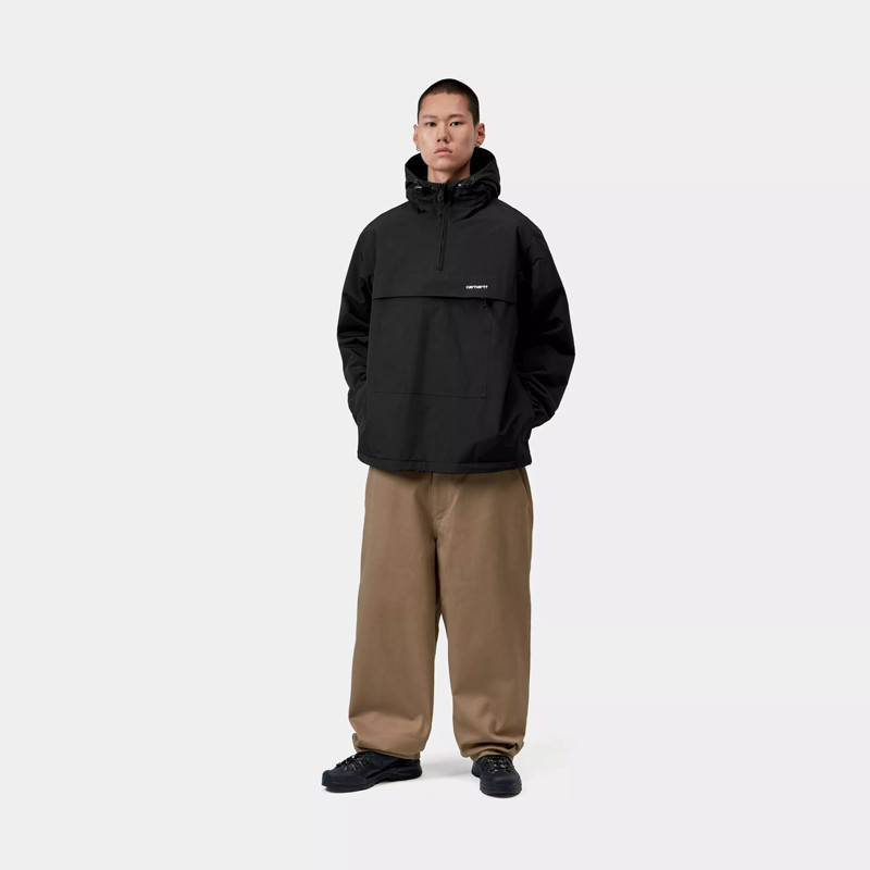 Chaqueta Carhartt WIP: Windbreaker Pullover (Black White)