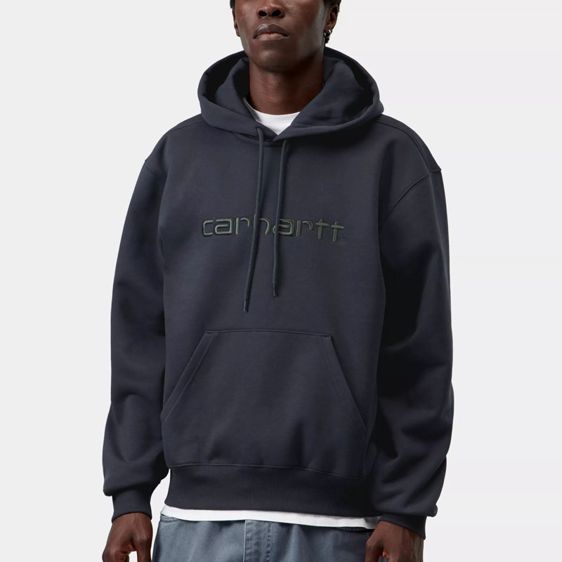 Sudadera Carhartt WIP: Hooded Carhartt Sweat (Dk Ny Dark Scarab)