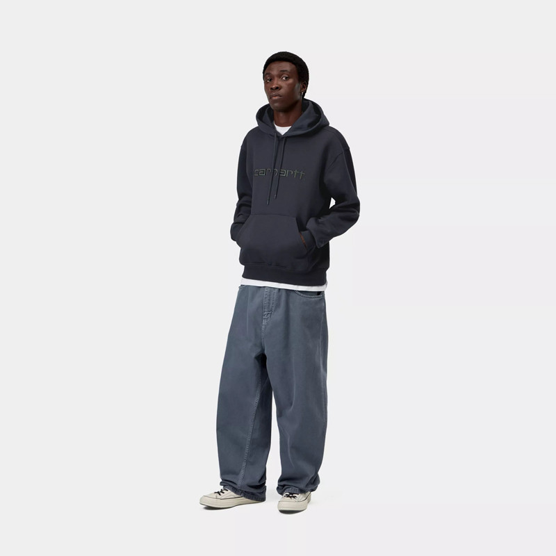 Sudadera Carhartt WIP: Hooded Carhartt Sweat (Dk Ny Dark Scarab)