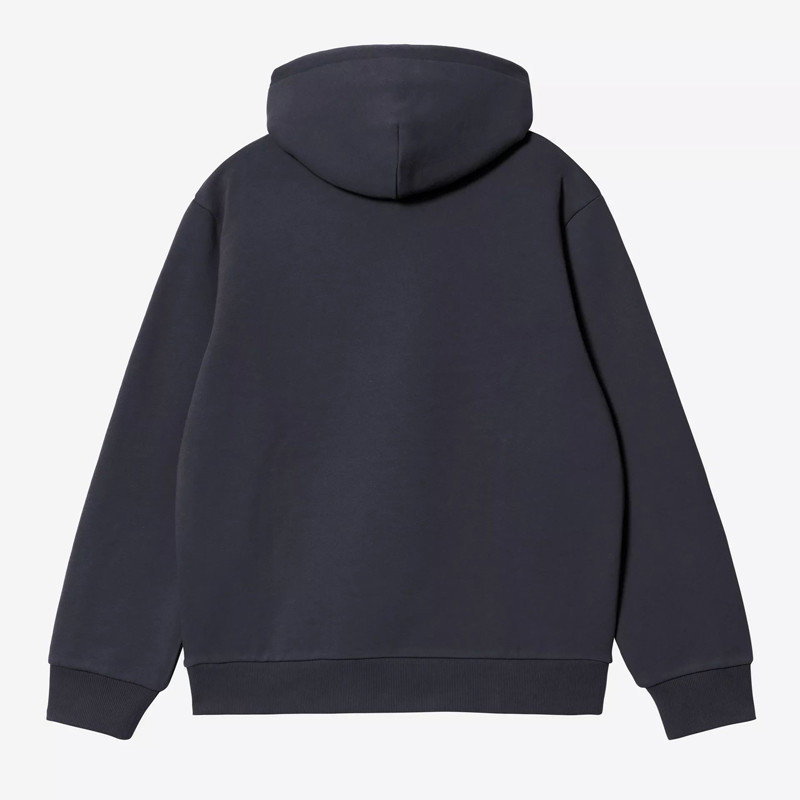 Sudadera Carhartt WIP: Hooded Carhartt Sweat (Dk Ny Dark Scarab)
