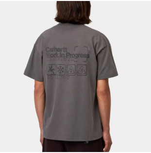 Camiseta Carhartt WIP: SS Boxed T-Shirt (Soot)