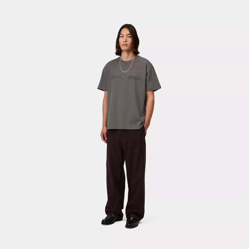 Camiseta Carhartt WIP: SS Boxed T-Shirt (Soot)