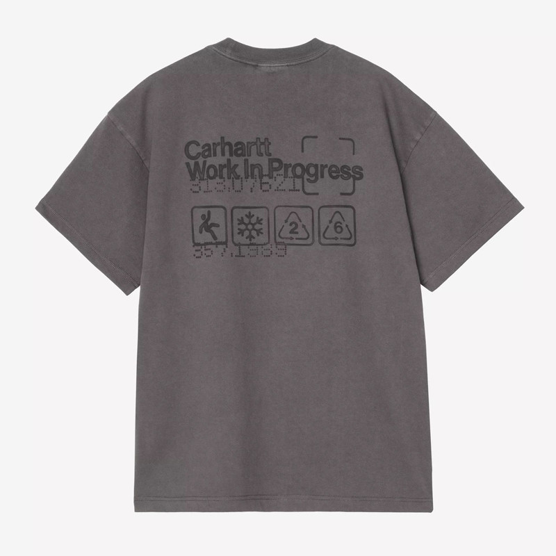 Camiseta Carhartt WIP: SS Boxed T-Shirt (Soot)