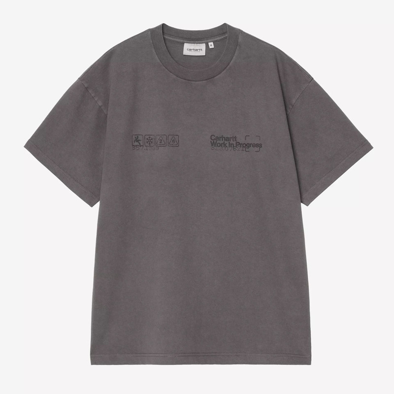 Camiseta Carhartt WIP: SS Boxed T-Shirt (Soot)