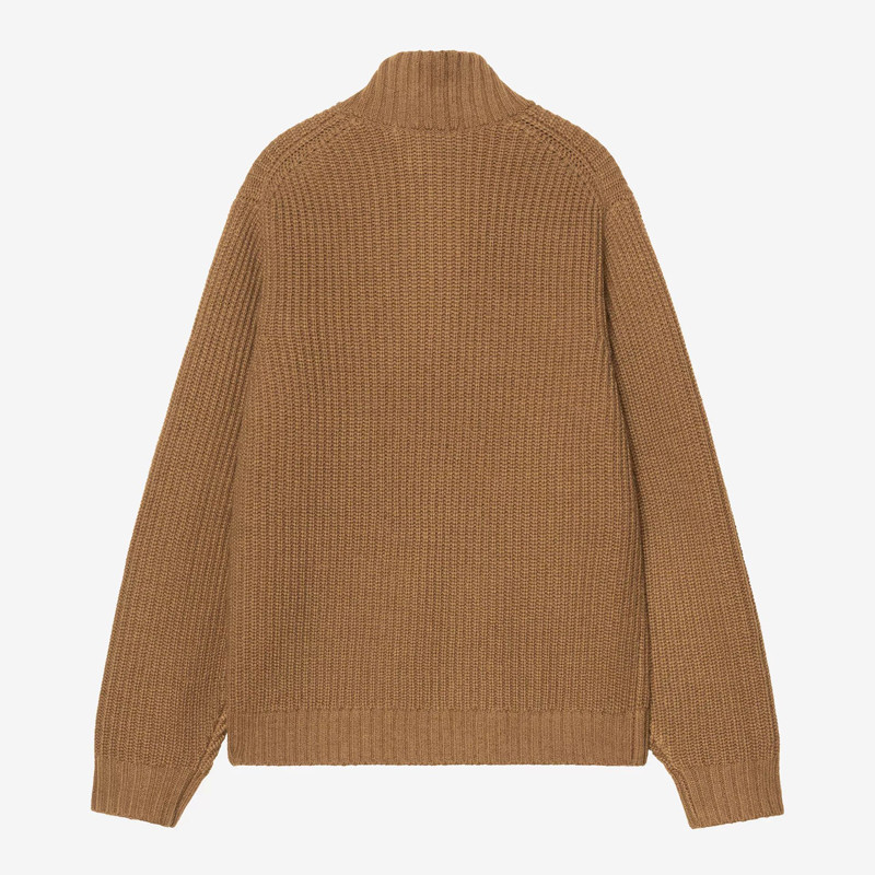 Jersey Carhartt WIP: Detroit Half Zip Sweater (WIP H Brown)
