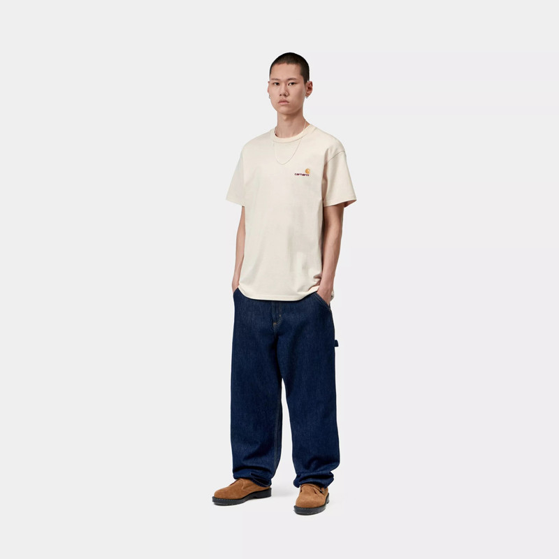 Camiseta Carhartt WIP: SS American Script T-Shirt (Natural)