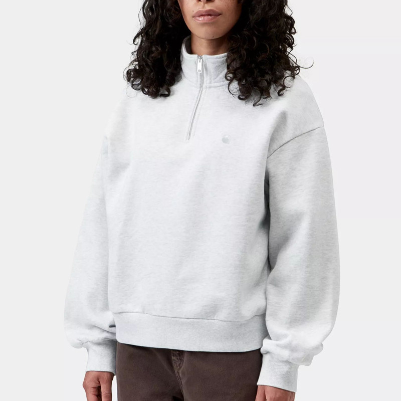 Sudadera Carhartt WIP: W Casey High Neck Sweat (Ash Hea Silver)