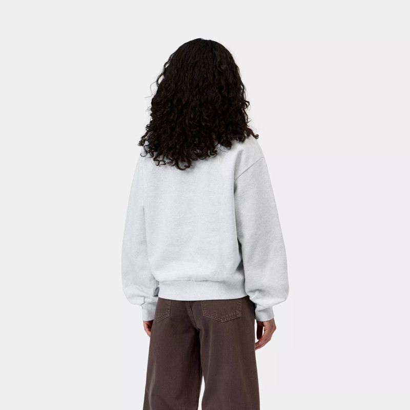 Sudadera Carhartt WIP: W Casey High Neck Sweat (Ash Hea Silver)