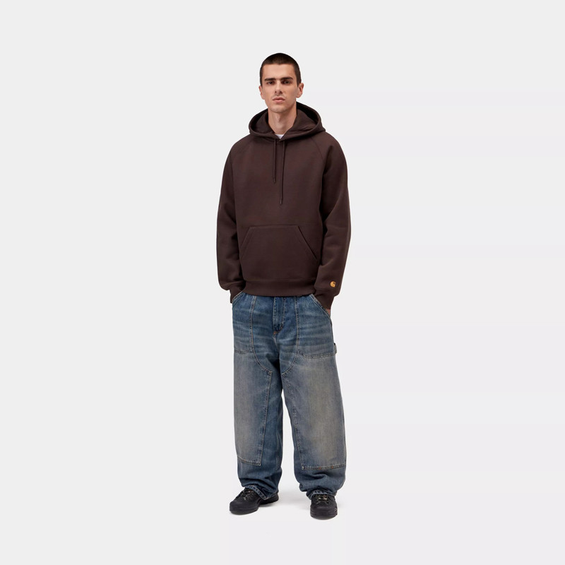 Sudadera Carhartt WIP: Hooded Chase Sweat (Palisander Gold)