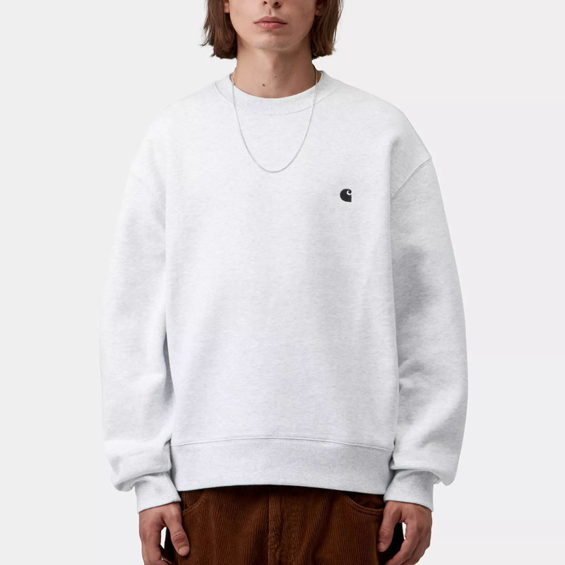 Sudadera Carhartt WIP: Mack Sweat (Ash Heather Black)
