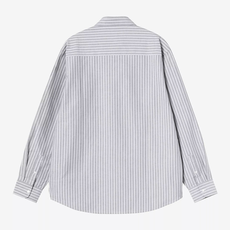Camisa Carhartt WIP: LS Kanan Shirt (Kanan Stripe Black)