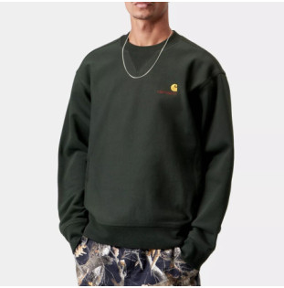 Sudadera Carhartt WIP: American Script Sweat (Raven)