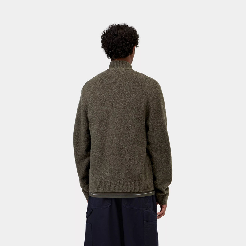 Jersey Carhartt WIP: Curtis Sweater Jacket (Tangled Shungite)