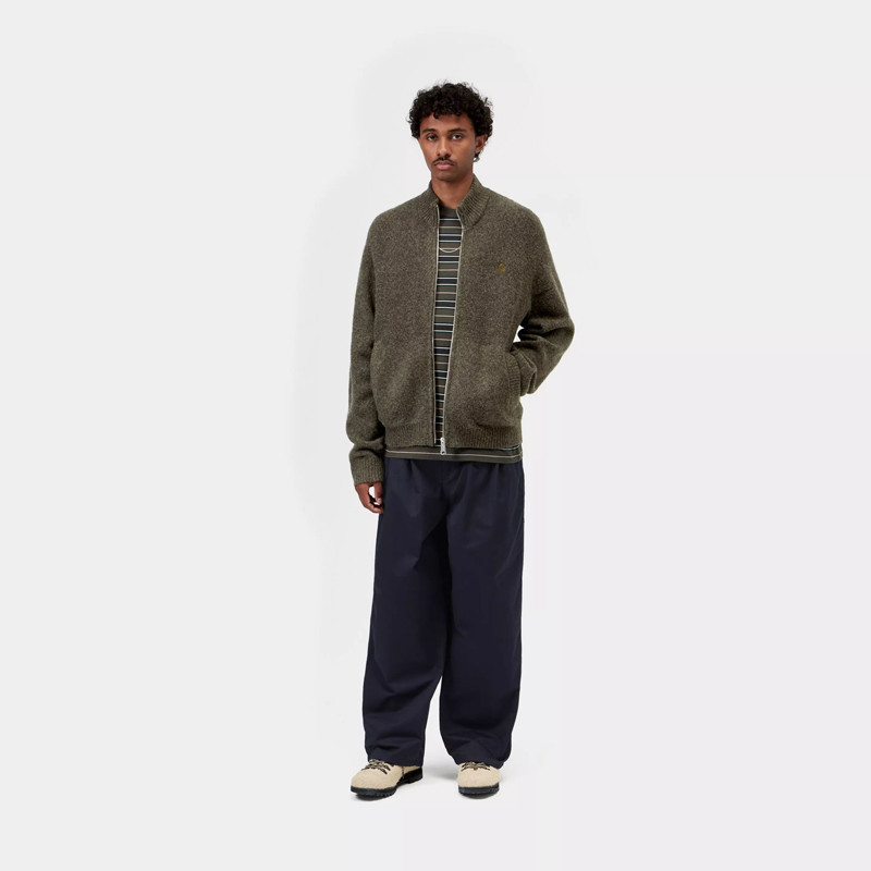 Jersey Carhartt WIP: Curtis Sweater Jacket (Tangled Shungite)