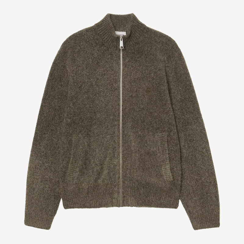 Jersey Carhartt WIP: Curtis Sweater Jacket (Tangled Shungite)