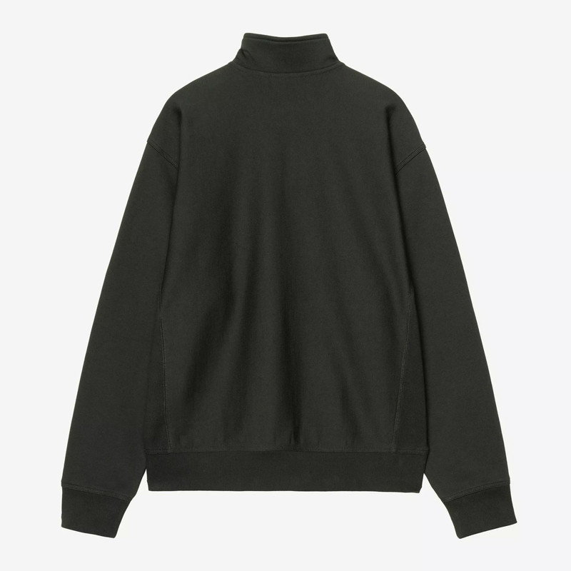Sudadera Carhartt WIP: Half Zip American Script Sweat (Raven)