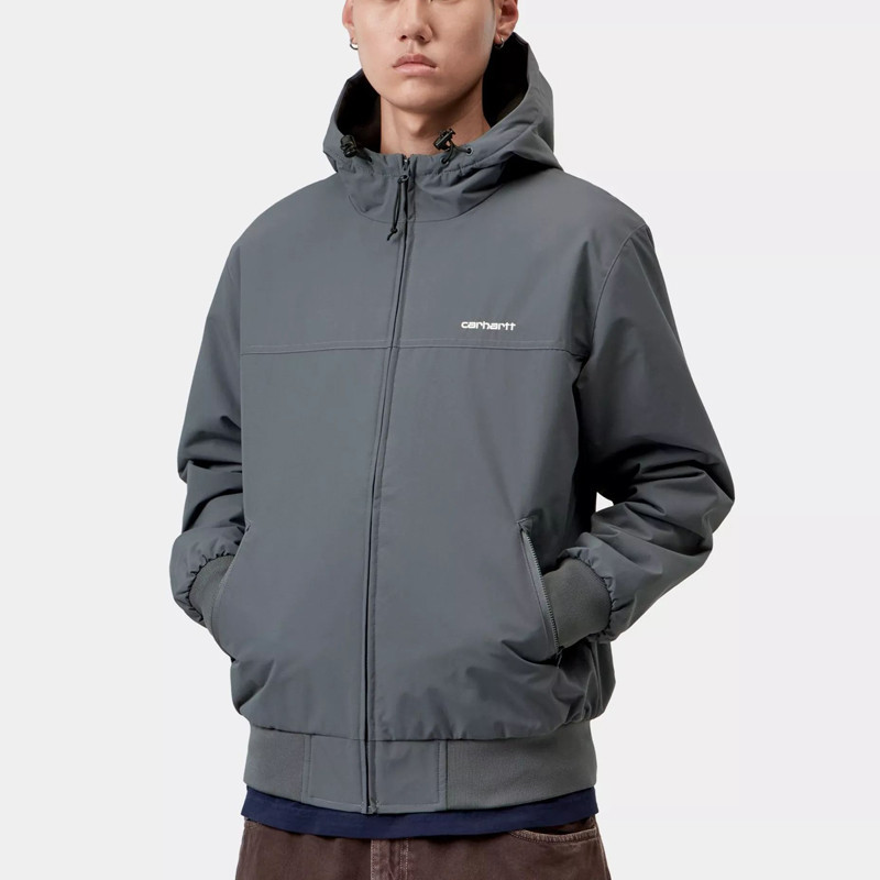 Chaqueta Carhartt WIP: Hooded Sail Jacket (Styx White)