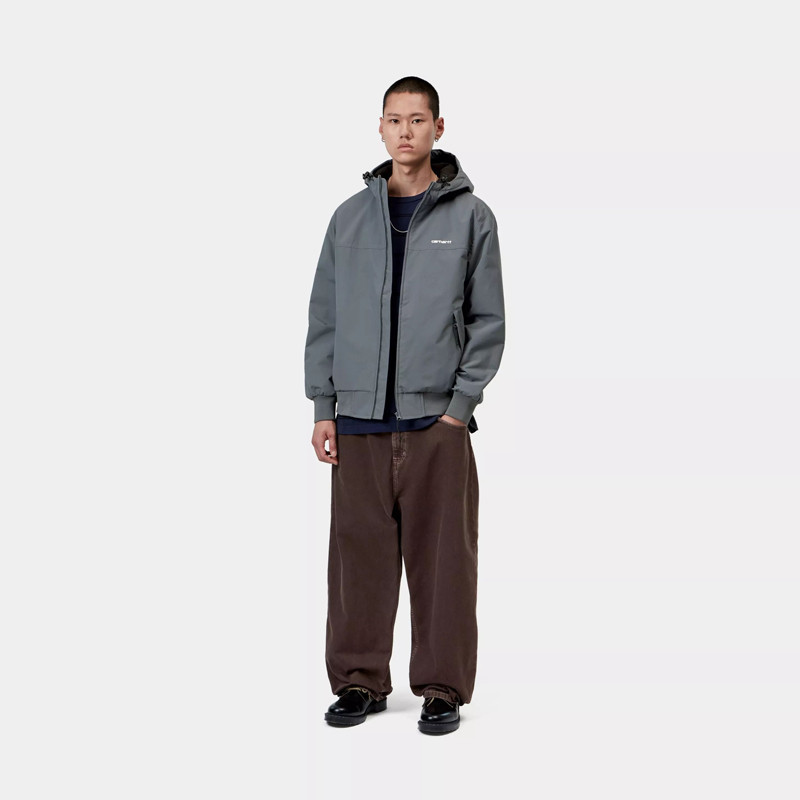 Chaqueta Carhartt WIP: Hooded Sail Jacket (Styx White)