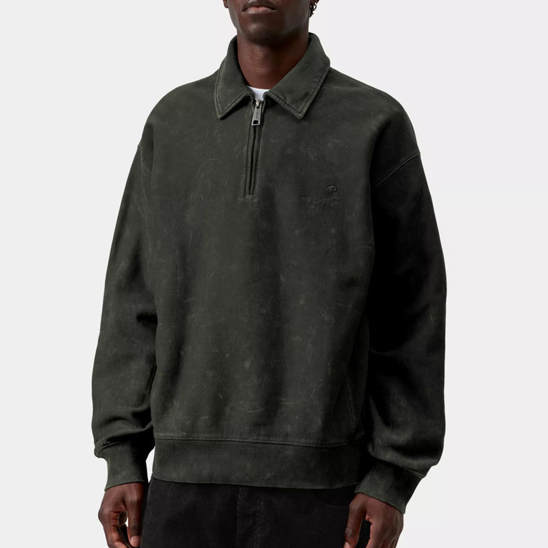 Sudadera Carhartt WIP: Lambert Polo Sweat (Raven)