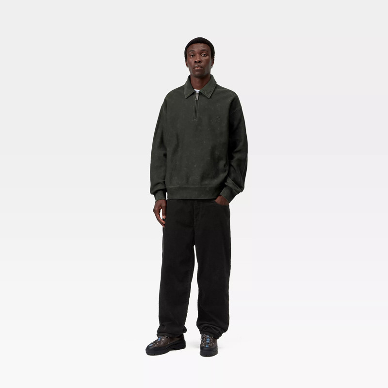 Sudadera Carhartt WIP: Lambert Polo Sweat (Raven)