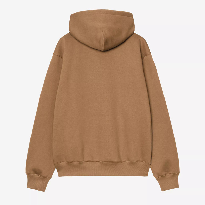Sudadera Carhartt WIP: Hooded Carhartt Sweat (WIP H Brown Black)