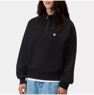 Sudadera Carhartt WIP: W Casey High Neck Sweat (Black Silver)