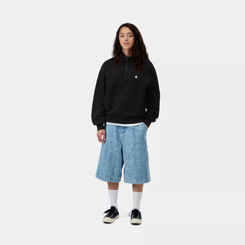 Sudadera Carhartt WIP: W Casey High Neck Sweat (Black Silver)