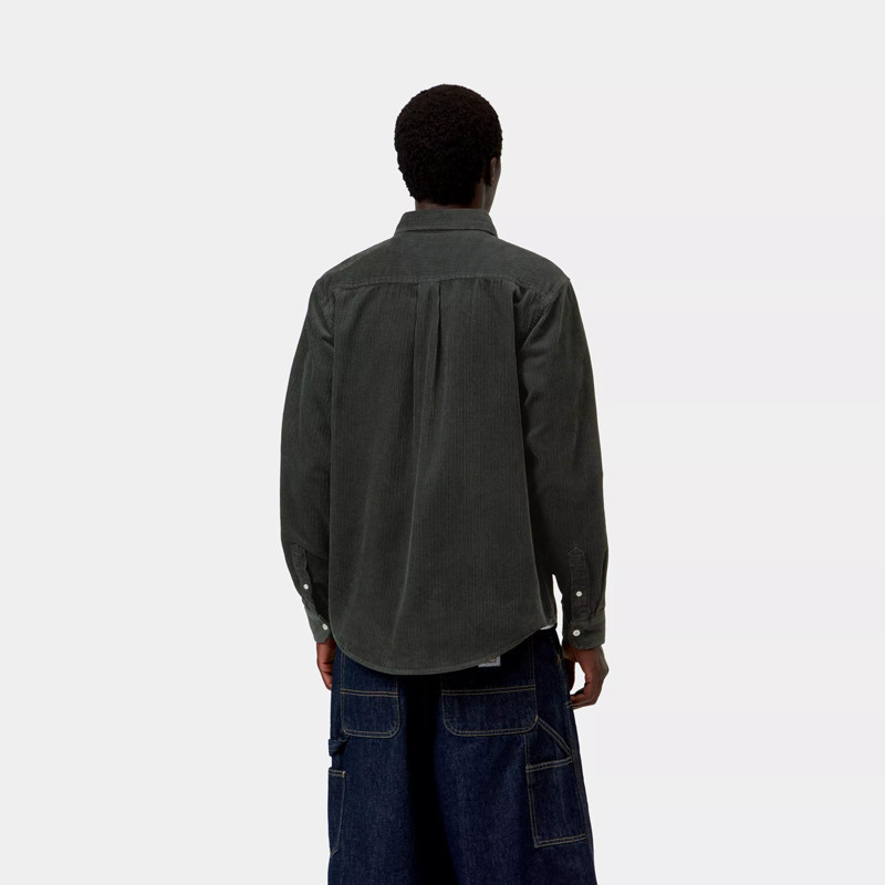 Camisa Carhartt WIP: LS Madison Cord Shirt (Raven)
