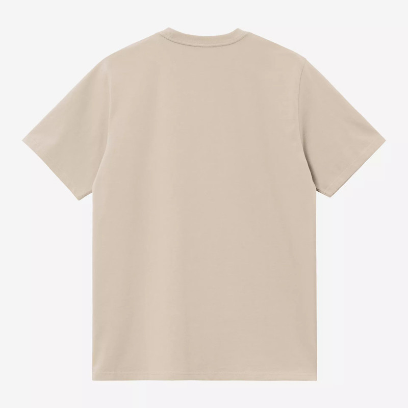 Camiseta Carhartt WIP: SS Script Embroid T-Shirt (Fleur D Sel Bk)