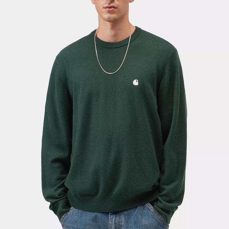 Jersey Carhartt WIP: Madison Sweater (Dark Scarab Wax)