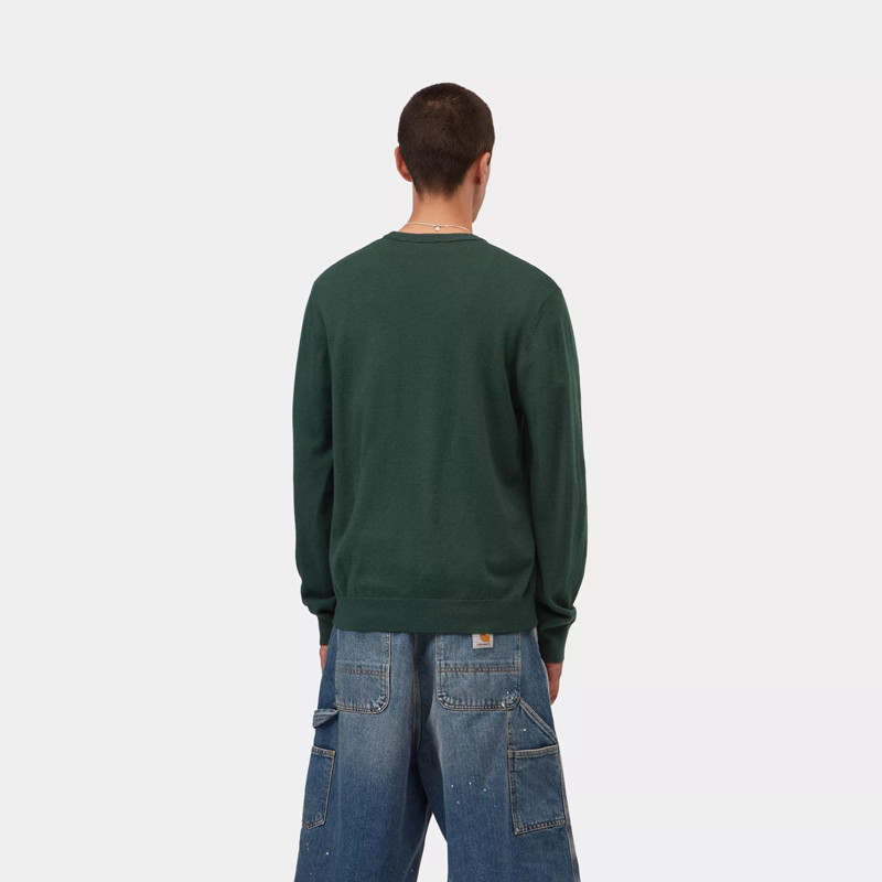 Jersey Carhartt WIP: Madison Sweater (Dark Scarab Wax)