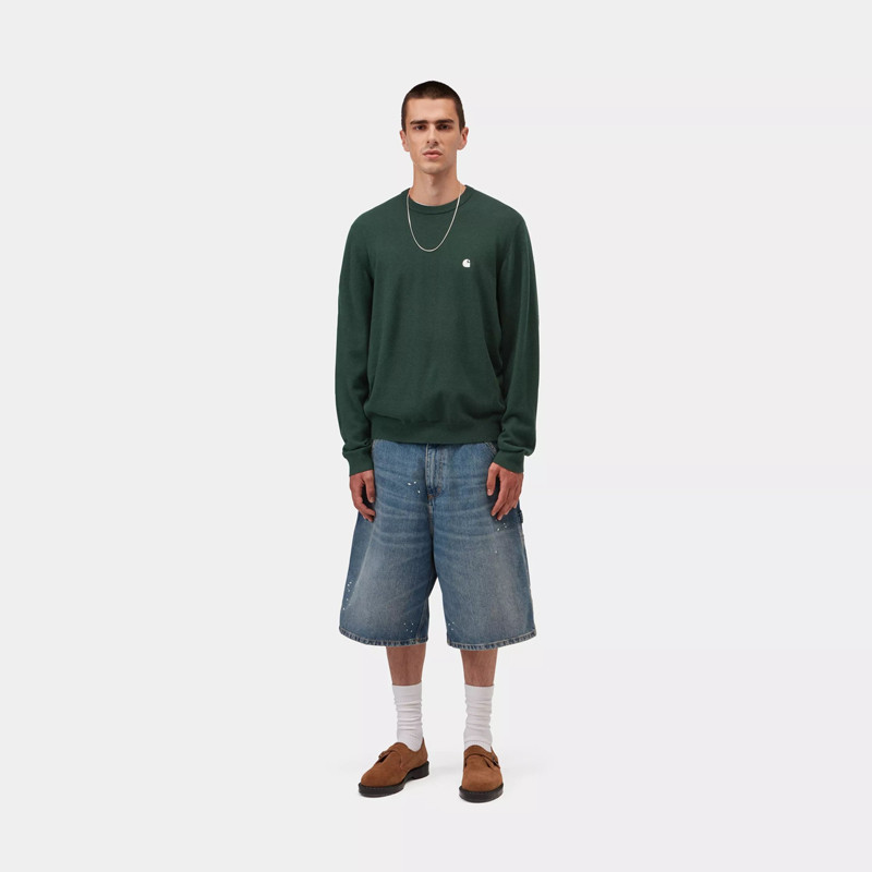 Jersey Carhartt WIP: Madison Sweater (Dark Scarab Wax)