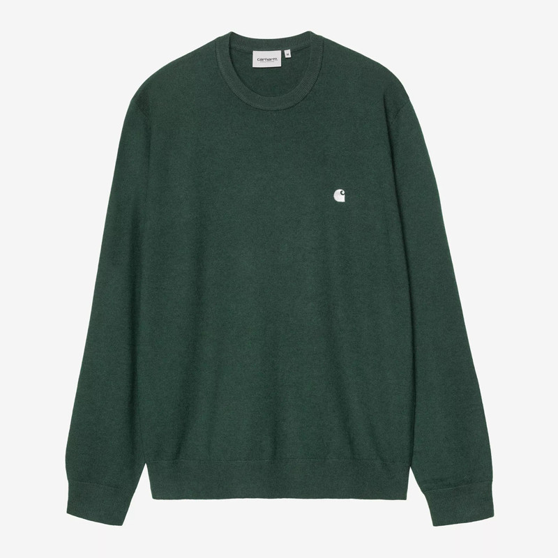 Jersey Carhartt WIP: Madison Sweater (Dark Scarab Wax)